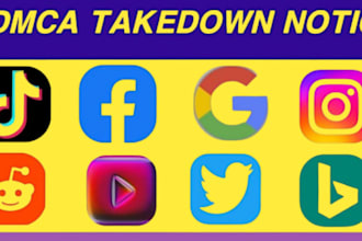 remove pirated, illegal, leaked, and defaming,bad articles with dmca