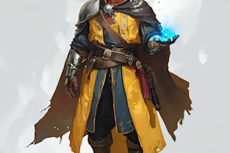 do an dnd character art and dnd character art
