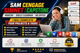 do urgently  sam cengege , simnet , microsoft office modules and other projects