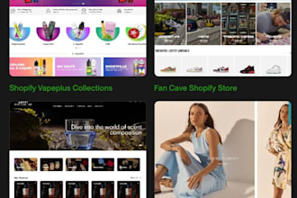 design and build your shopify store, shopify website, and custom shopify store