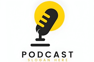 design your podcast cover or podcast logo