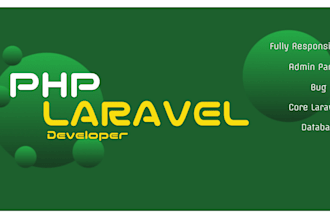 develop custom websites with PHP laravel