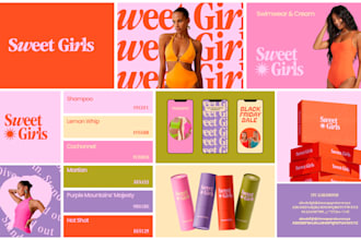 do playful fun colorful modern logo design and brand identity