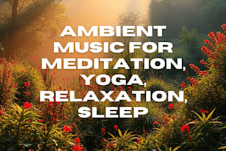 create ambient music for meditation, yoga, relaxation, sleep