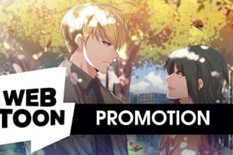 promote your webtoon, webcomic promotion, comic, tapas, manga, voyceme