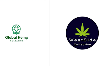 do unique cannabis weed logo design 24 hours