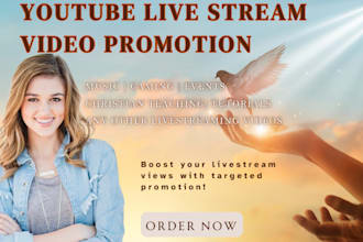 promote youtube livestream video to get views christian livestreaming