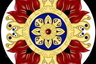 create a mandala drawing for you