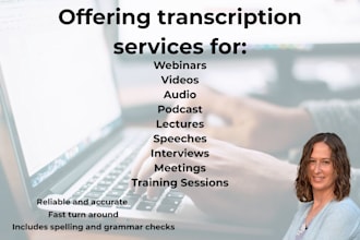 transcribe everything from interviews and lectures to meetings and podcasts