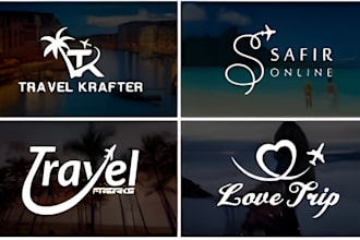 make modern minimalist travel hotel logo and any graphic design for your company