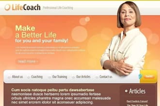design life coach website coaching website consulting website therapy website