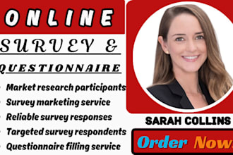 get 1000 audience to fill online survey, questionnaire or polls
