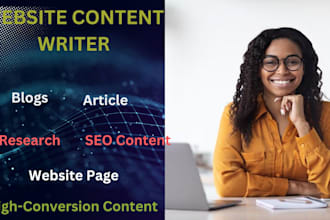 be your best creative impeccable SEO website content writer or custom copywriter