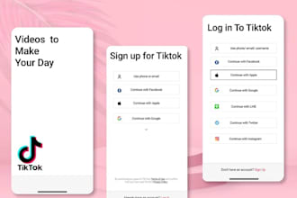 build a tiktok style app with advanced features and stunning design
