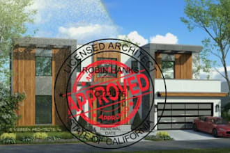 review and stamp as a licensed civil and structural engineer for USA city permit