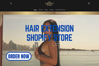 build 7 figure hair extension shopify store hair extension website hair website