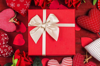 design valentine gift flower novelty gift store shopify store ecommerce website