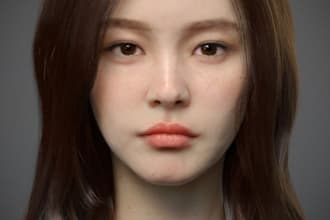 do 3d realistic character 3d metahuman daz 3d unreal engine for game animation