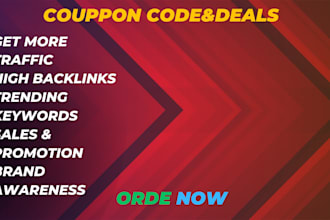 use 100 popular deal sites for coupon code submissions and submit coupon