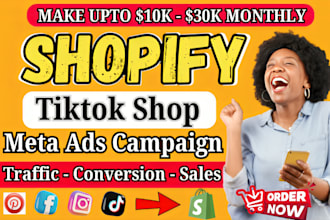 set up tiktok shop instagram shop facebook shop boost shopify dropshipping sales