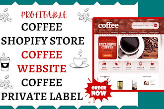 design coffee store coffee shopify store coffee website coffee shopify store