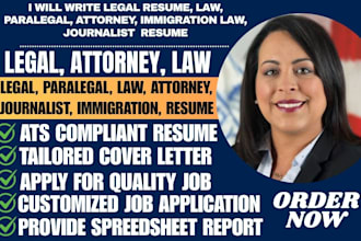 write legal resume, law, paralegal, attorney, immigration law, journalist resume