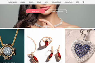 jewelry shopify store custom jewelry gold chain rings hiphop dropshipping store