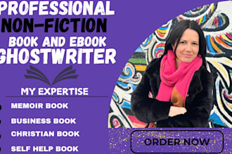 self help book writer non fiction ghostwriter ebook writer amazon KDP ebook