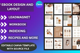canva ebook design lead magnet workbook ebook formatting and layout design