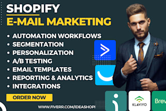setup shopify email marketing omnisend klaviyo brevo activecampaign getresponse