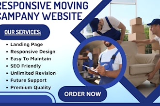 design moving company website logistic website cargo transportation website
