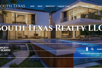 design real estate website in worpdress, wix or investor carrot site