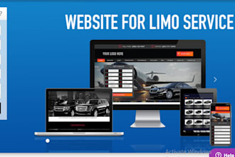 design limo website and connect with limo anywhere
