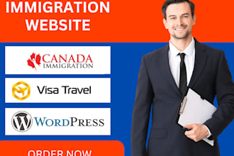 design immigration consultant website visa travel website with booking