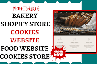 build stunning bakery shopify store cookies store bakery website cookies website