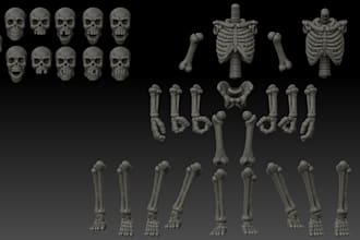 sculpt 3d articulated model 3d doll 3d toy 3d bjd 3d miniature  for printing