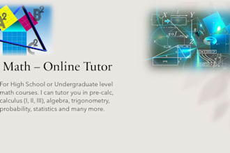 tutor you in math