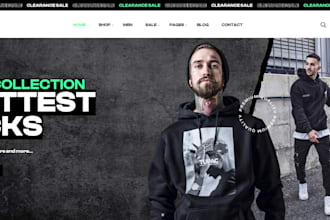 design athleisure clothing shopify store activewear streetwear clothing website