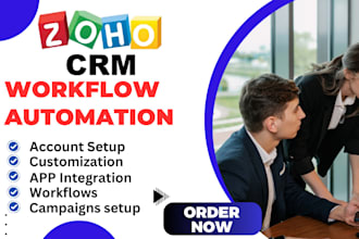 setup zoho crm workflow automation custom functions  zoho campaigns