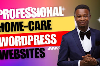 design a professional home care and healthcare website