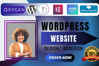 design, clone, or redesign wordpress website using divi, crocoblock or wpbakery