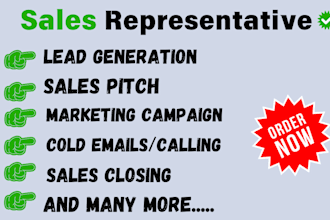 be your sales agent salesperson sales representative sales closer online sale