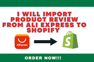 import review from ali express to shopify product description in 24 hours