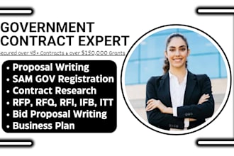 find rfp, rfq, winning government contract, write bid proposals, sam gov, grants