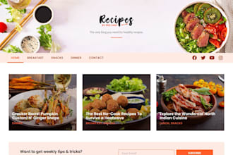 build restaurant website food cafe website bakery website food catering website