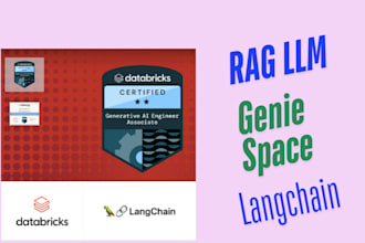 develop databricks generative ai, genie space, and rag llm