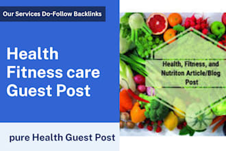 health fitness  care guest post contextual   backlinks