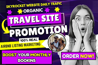 do travel site promotion airbnb listings marketing hotel ads solo ads