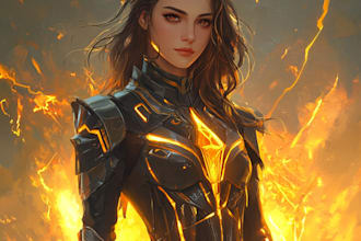 do your fantasy,scifi ,rpg character full body or portrait