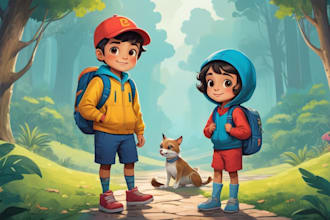 do children book illustrations, comic and artworks